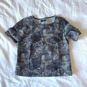 Madewell XS cotton batik shirt blouse